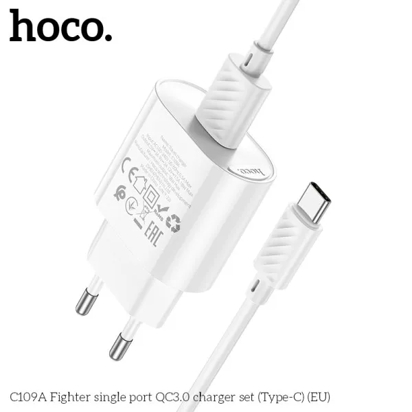 Chargeur Hoco C109A - QC3.0 18W Fast
