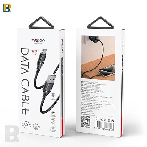 Cable Yesido CA126 - USB to Type-C
